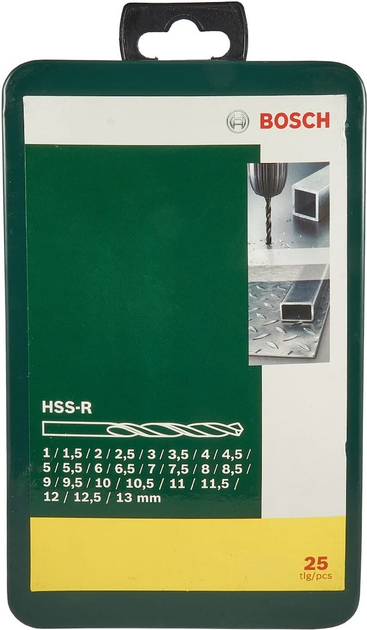 Набір свердел Bosch HSS-R 25 шт (2607019446) - зображення 1
