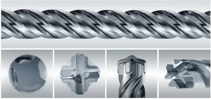 Wiertło do betonu Makita Nemesis II SDS-Plus 16 x 455 mm (E-14772) - obraz 2