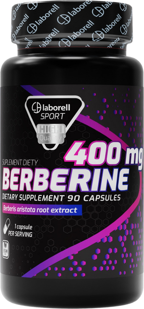 Suplement diety Laborell Berberyna 400 mg standaryzacja 98% 90 kapsułek (5902488011651) - obraz 1
