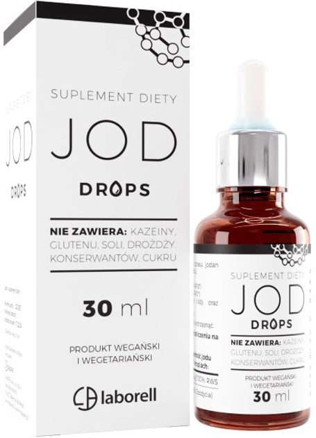 Suplement diety Laborell jod w kroplach 30 ml (5902488011552) - obraz 1