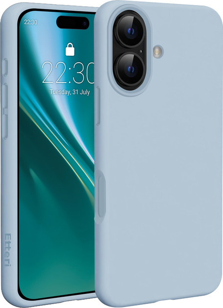Панель Etteri Silicone Mag для Apple iPhone 17 Light Blue (5907504557045) - зображення 1