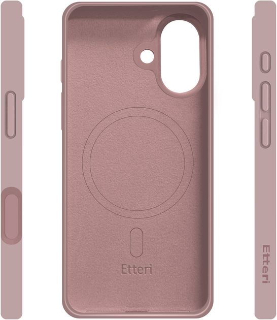 Панель Etteri Silicone Mag для Apple iPhone 17 Light Pink (5907504557083) - зображення 4