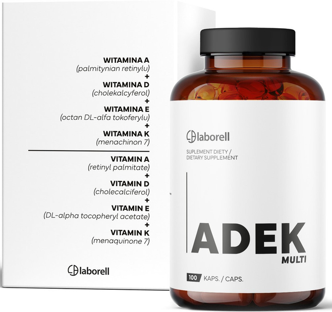 Вітаміни Laborell ADEK Multi 100 капсул (5902488010036) - зображення 3