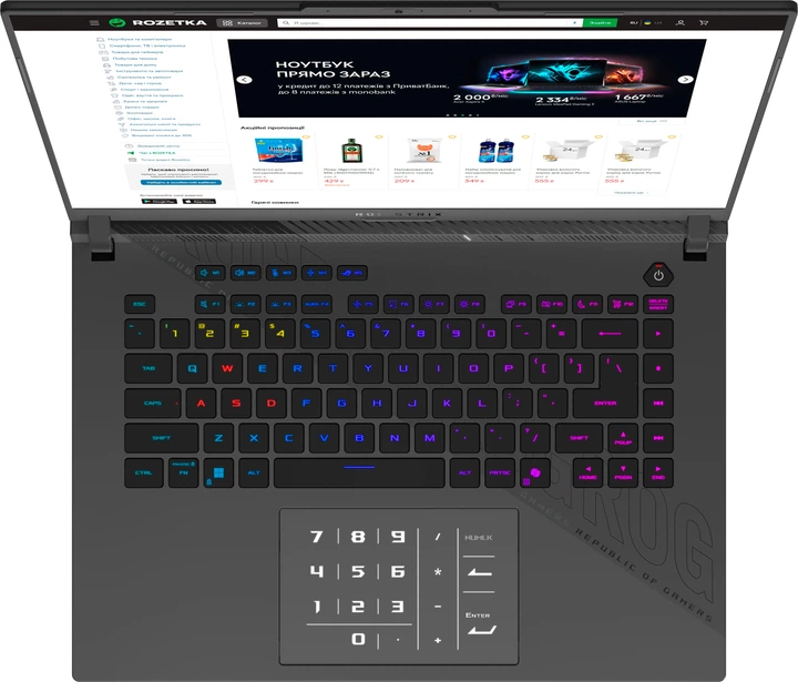 Ноутбук ASUS ROG Strix G16 (2025) G614PR-RV036 (90NR0NJ7-M005S0) Eclipse Gray - изображение 5