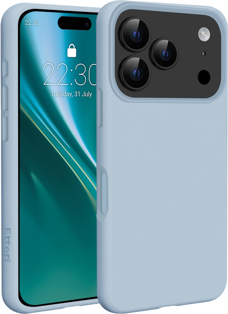 Панель Etteri Silicone Mag для Apple iPhone 17 Pro Light Blue (5907504557052) - зображення 1
