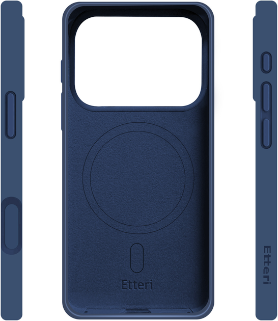 Etui plecki Etteri Silicone Mag do Apple iPhone 17 Pro Max Dark Blue (5907504556987) - obraz 4
