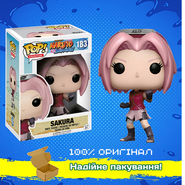 Фигурка Сакура Наруто Ураганные хроники Sakura Naruto Shippuden Funko Pop фанко поп № 183 - изображение 2