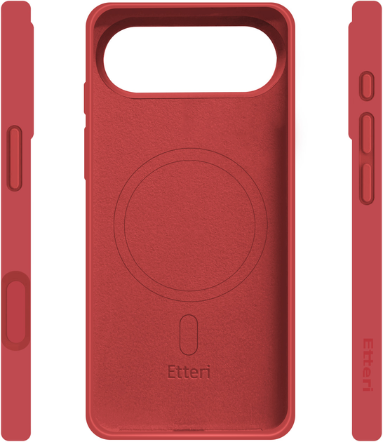 Панель Etteri Silicone Mag для Apple iPhone 17 Air Raspberry (5907504557038) - зображення 4