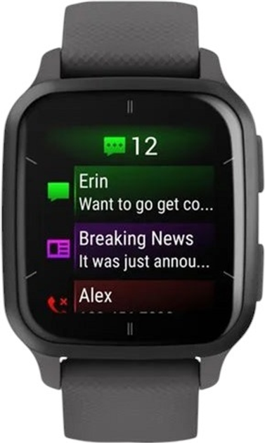Смарт-годинник Garmin Venu Sq 2 Slate 35.9 mm Aluminium Bezel with Shadow Grey Case and Silicone Band (010-02701-10) - зображення 5