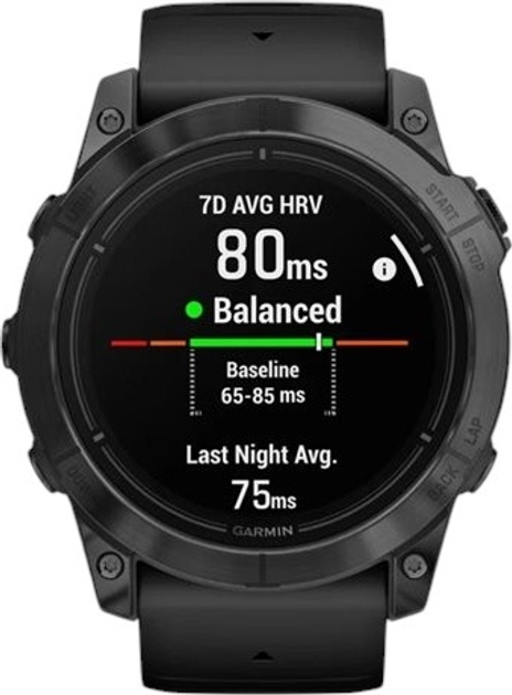 Смарт-годинник Garmin epix Pro (Gen 2) Standard Edition 51 mm Slate Grey with Black Band (753759318277) - зображення 7