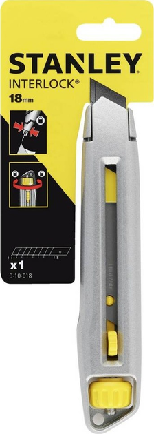 Ніж Stanley Interlock із сегментним лезом 18 мм (0-10-018) - зображення 7