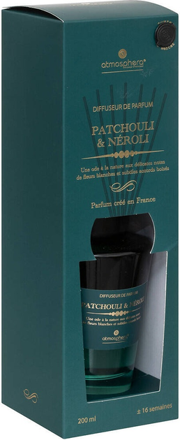 Dyfuzor zapachowy Atmosphera Patchouli & Neroli z patyczkami 200 ml (3560232826795) - obraz 2