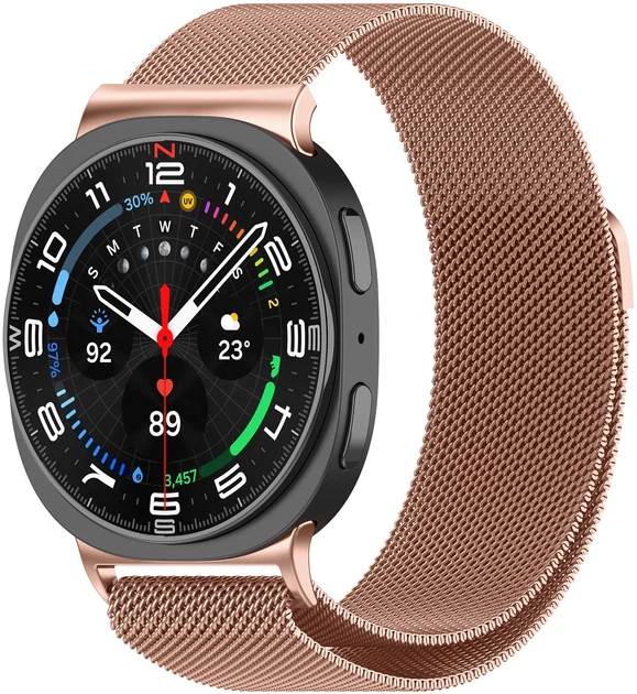 Ремешок ArmorStandart Milanese Magnetic для Samsung Watch 9 / 9 Classic / 8 / 8 Classic (20x113 mm) Rose Gold (ARM87360) - Фото 1 Ремешок ArmorStandart Milanese Magnetic для Samsung Watch 9 / 9 Classic / 8 / 8 Classic (20x113 mm) Rose Gold (ARM87360) - изображение 1