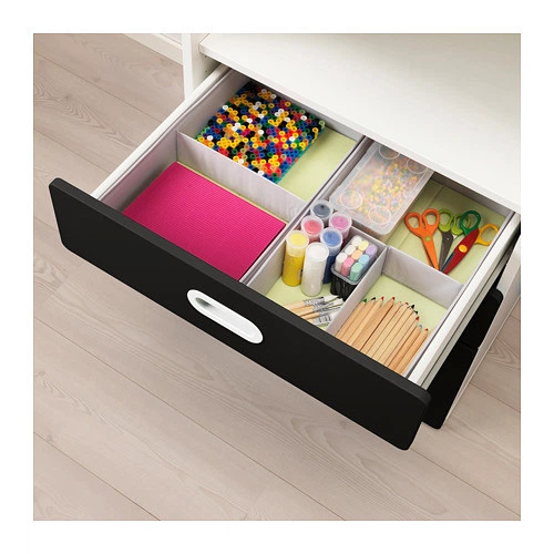 Шкаф с ящиками IKEA STUVA / FRITIDS с поверхностью для рисования 60x50x128 см белый черный 292.622.56 - изображение 2
