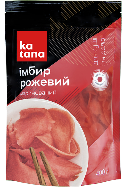 Імбир маринований Katana Рожевий 400 г (4901177024003) - зображення 1
