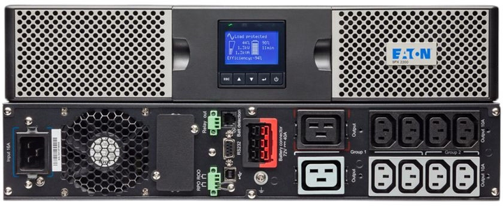 UPS Eaton 9PX 2200i RT2U Netpack 9PX2200IRTN 2200VA 2200W (0743172081414) - obraz 5