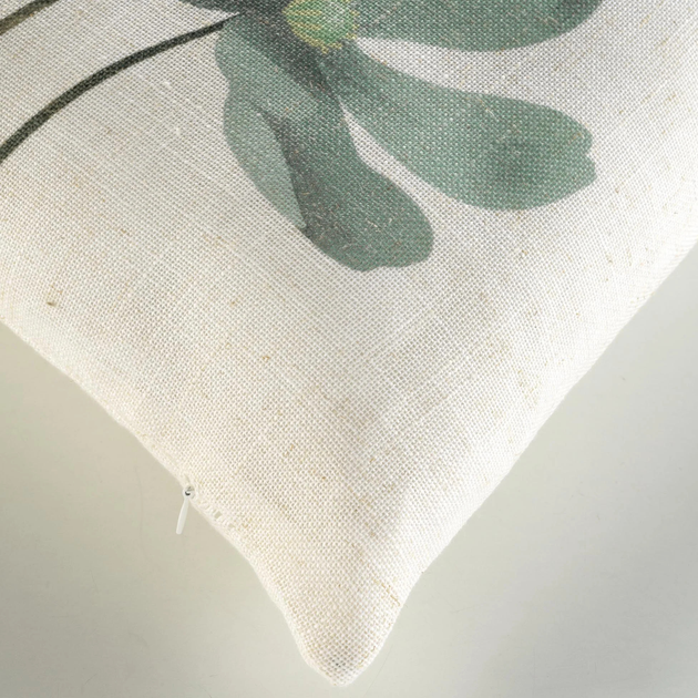 Poduszka dekoracyjna Douceur d'interieur Palmiflore beżowa 45x45 cm (3574386125604) - obraz 3