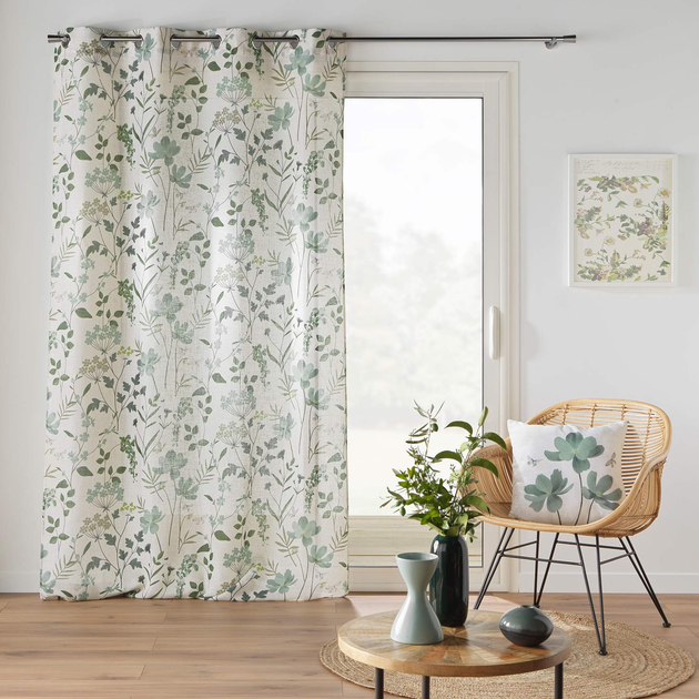 Poduszka dekoracyjna Douceur d'interieur Palmiflore beżowa 45x45 cm (3574386125604) - obraz 4