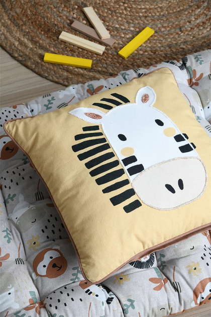 Poduszka dekoracyjna do pokoju dziecka Stof Coquin zebra 40x40 cm (3665269329124) - obraz 3