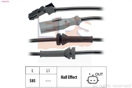 Датчик ABS EPS (1.960.144) - Фото 1 Датчик ABS EPS (1.960.144) - зображення 1