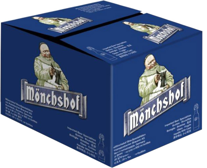 Упаковка пива Monchshof Landbier светлое фильтрованное 5.4% 0.5 л x 20 шт (40821214) - изображение 2