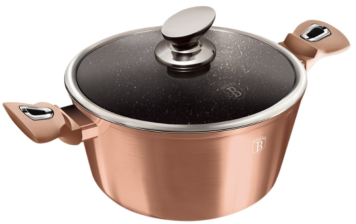 Garnek z pokrywką Berlinger Haus Rose Gold BH6194 30 cm (5999108414152) - obraz 1