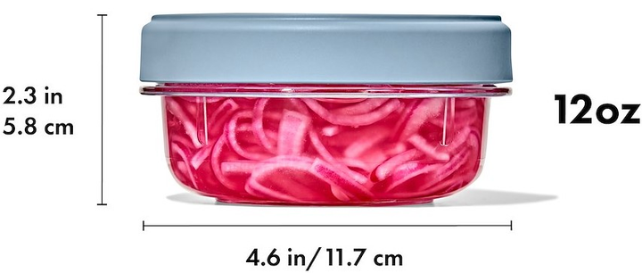 Zestaw pojemnikow Oxo Good Grips Twist and Stack okrągłe 0.355 l 2 szt (ZES0840097709055)  - obraz 2