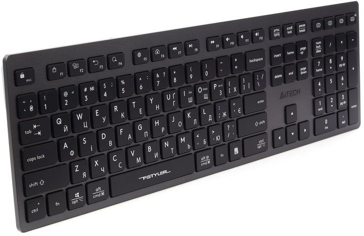 Клавіатура A4Tech FBX50C Wireless/Bluetooth Grey (4711421969697) - зображення 3