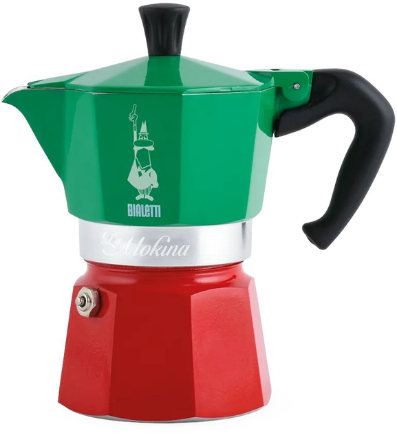 Гейзерна кавоварка Bialetti Tricolour Mokina (5650) (955555910616737) - Уцінка - зображення 1