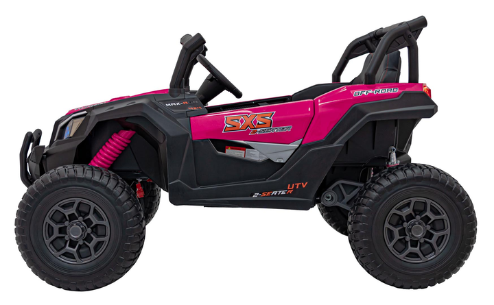 Електричний автомобіль для дітей UTV X3 Off-Road Рожевий (5903864941951) - зображення 3