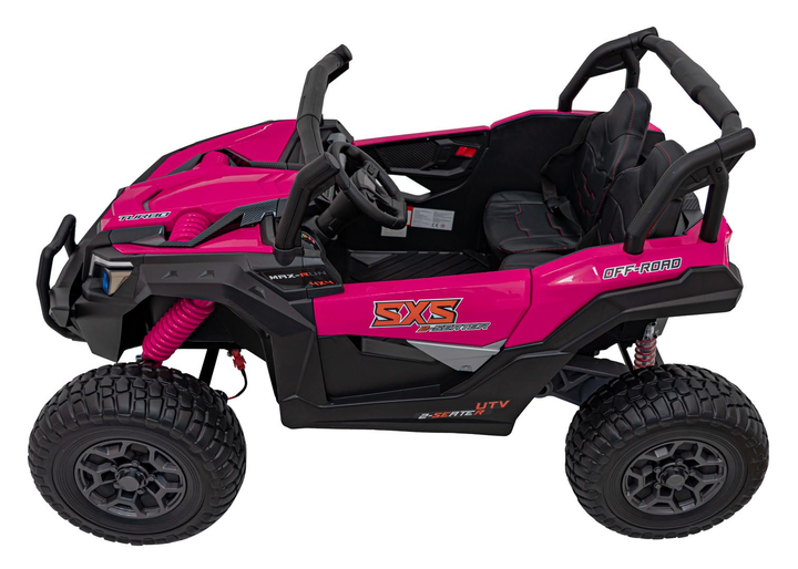 Електричний автомобіль для дітей UTV X3 Off-Road Рожевий (5903864941951) - зображення 4