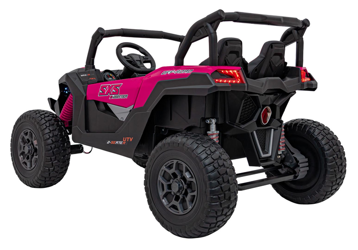 Електричний автомобіль для дітей UTV X3 Off-Road Рожевий (5903864941951) - зображення 5