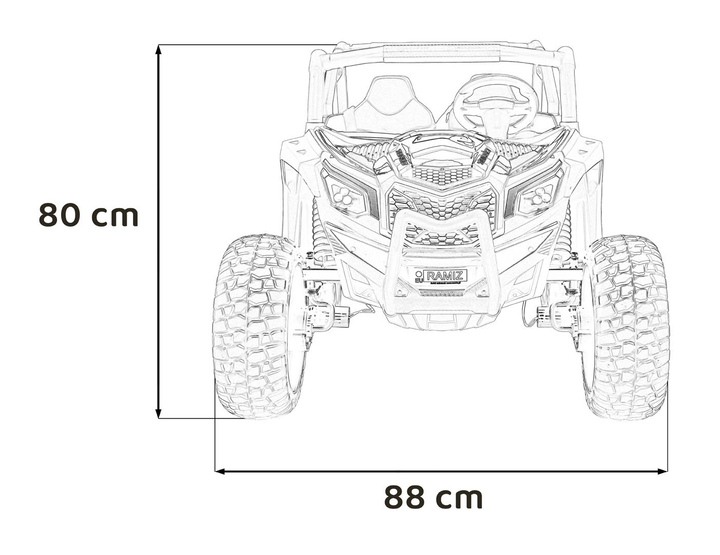 Електричний автомобіль для дітей UTV X3 Off-Road Синій (5903864940770) - зображення 18