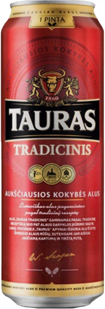 Упаковка пива Tauras Tradicinis світле фільтроване 6% 0.568 л x 24 шт. (4770477227762G) - Фото 2 Упаковка пива Tauras Tradicinis світле фільтроване 6% 0.568 л x 24 шт. (4770477227762G) - зображення 2
