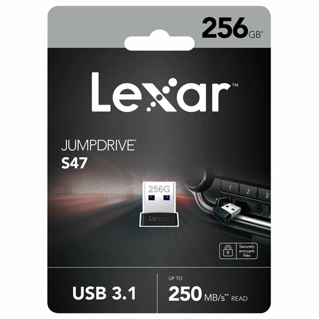 Флеш-накопичувач Lexar S47 USB3 256GB LJDS47-256ABBK - зображення 2