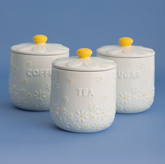 Контейнер для цукру Price & Kensington Daisy керамічний 15 x 12.4 см (5010853290706) - зображення 3