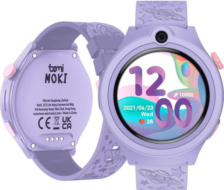 Smartwatch dla dzieci Bemi Moki ​Purple (6972689174867) - obraz 4