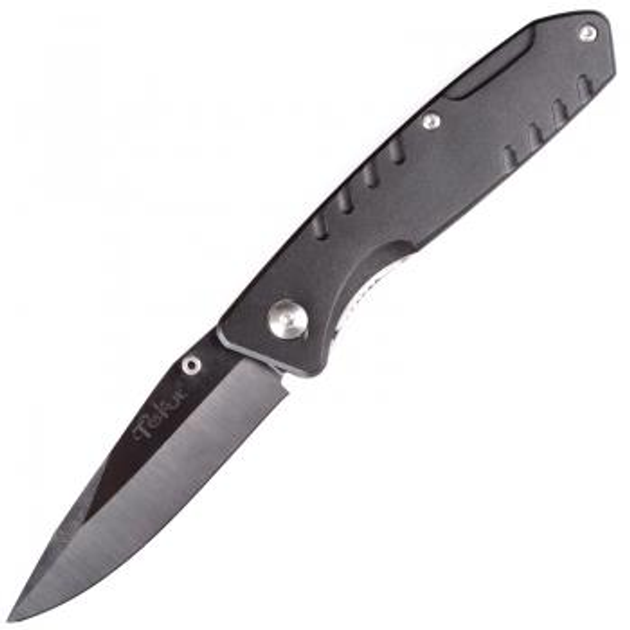 Складной нож TEKUT LK5070 с зажимом (полная длина 17 7см длина лезвия 7 5см) черный - изображение 1