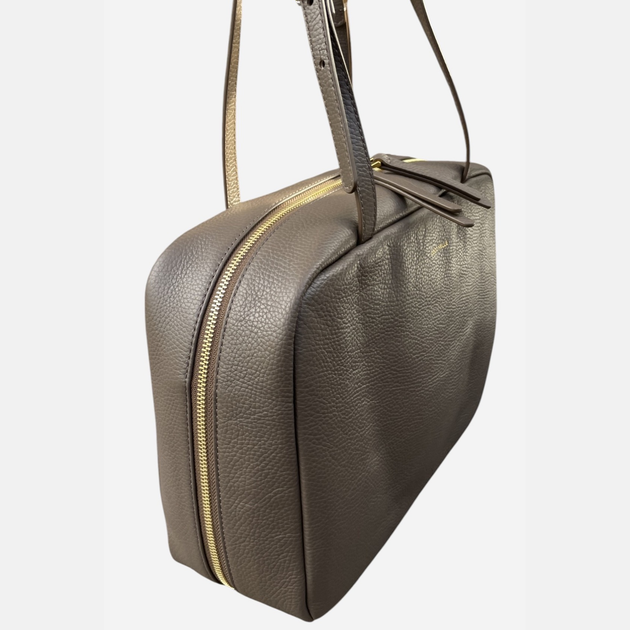 Torebka shopper damska skórzana Coccinelle E1PH6180401-W00 Ciemnobrązowa - obraz 4
