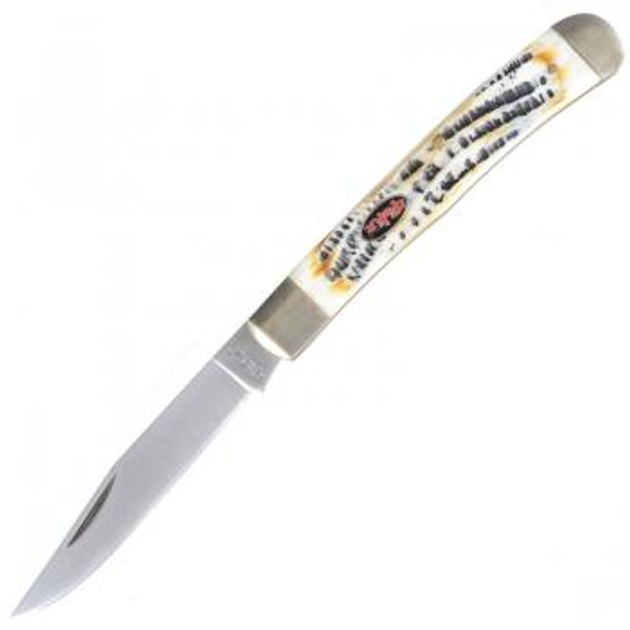 Складной нож TEKUT рукоятка кость (полная длина 18 6см длина лезвия 7 3см) в коробке - изображение 1