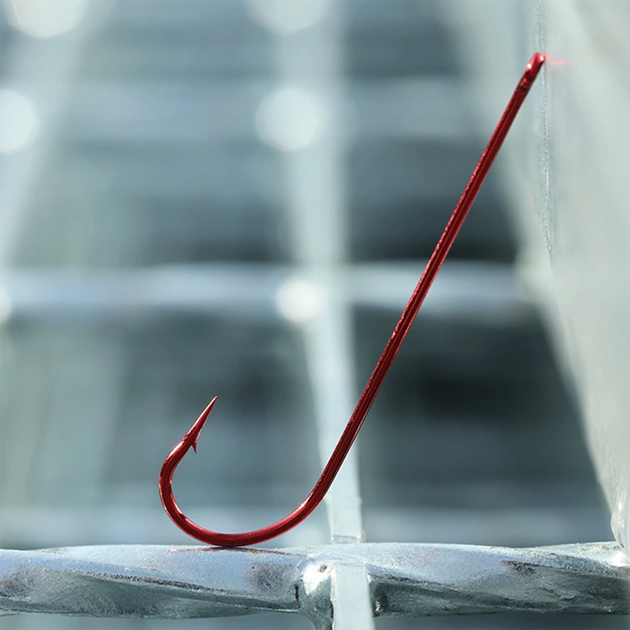 Крючок BKK Red Carlisle Bloodworm-R №12 (10шт) - Фото 4 Крючок BKK Red Carlisle Bloodworm-R №12 (10шт) - изображение 4