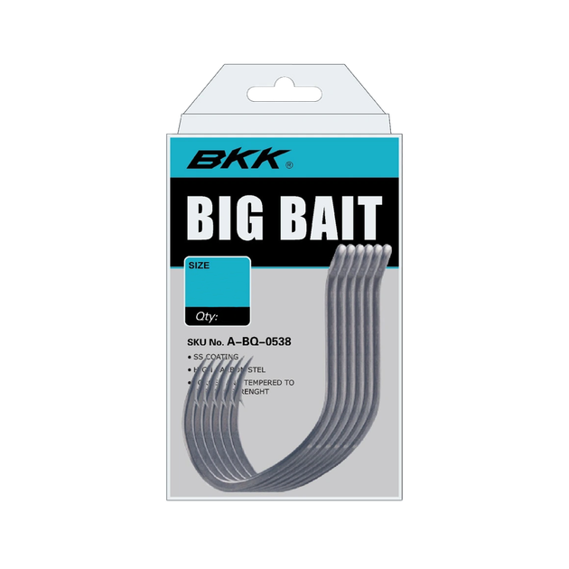 Крючок BKK Big Bait №4/0 (6шт) - Фото 3 Крючок BKK Big Bait №4/0 (6шт) - изображение 3