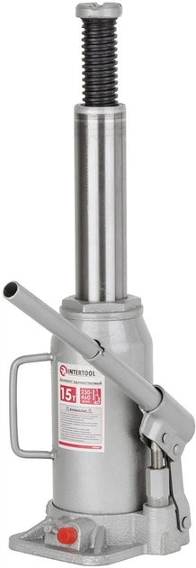 Домкрат гідравлічний 15т INTERTOOL [GT0027] - изображение 2