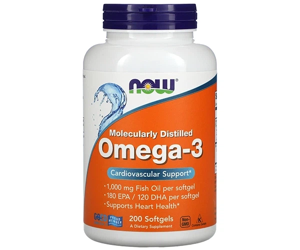 Омега-3 Now Foods підтримка серця (Omega-3 180 EPA/120 DHA) 200 шт - Фото 1 Омега-3 Now Foods підтримка серця (Omega-3 180 EPA/120 DHA) 200 шт - изображение 1