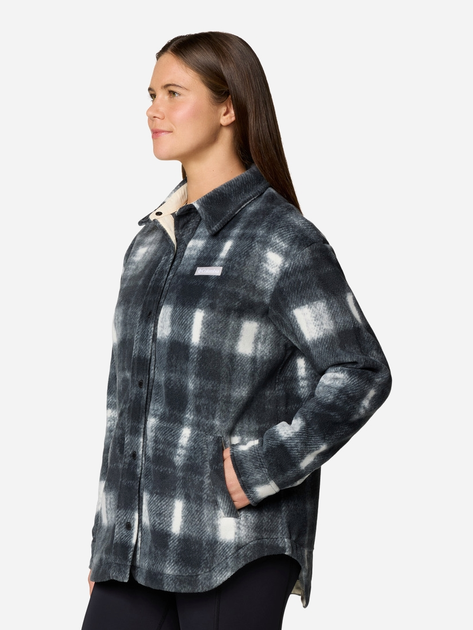 Kurtka przejściowa damska w kratę Columbia Benton Springs Shirt Jac 2085661191 S Szara (195981096903) - obraz 4