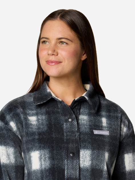 Kurtka przejściowa damska w kratę Columbia Benton Springs Shirt Jac 2085661191 L Szara (195981096897) - obraz 5