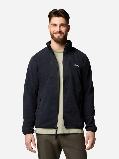 Толстовка на флісі на блискавці чоловіча Columbia Sequoia Grove FZ Fleece 2095891011 L Чорна (195982844701) - зображення 4