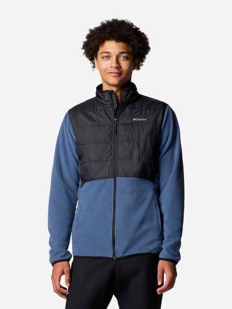 Bluza męska rozpinana streetwear polarowa Columbia Basin Butte FZ Fleece II 2101761478 M Niebieska (195981338331) - obraz 1