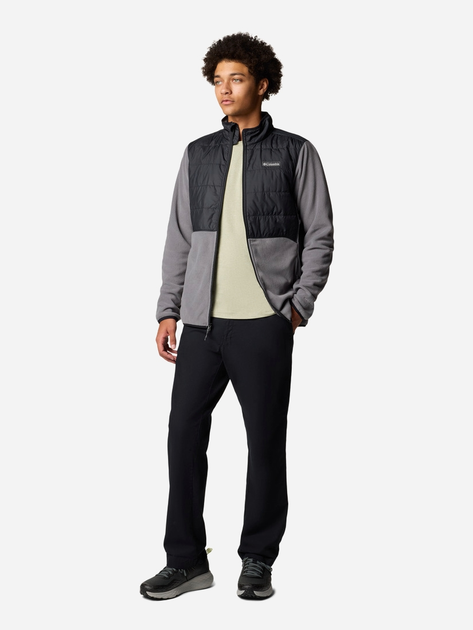 Bluza męska rozpinana streetwear polarowa Columbia Basin Butte FZ Fleece II 2101761023 M Szara (195981338232) - obraz 3