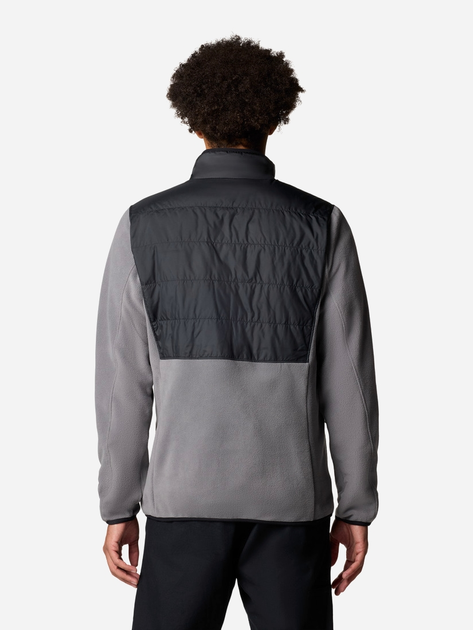 Bluza męska rozpinana streetwear polarowa Columbia Basin Butte FZ Fleece II 2101761023 XL Szara (195981338225) - obraz 2